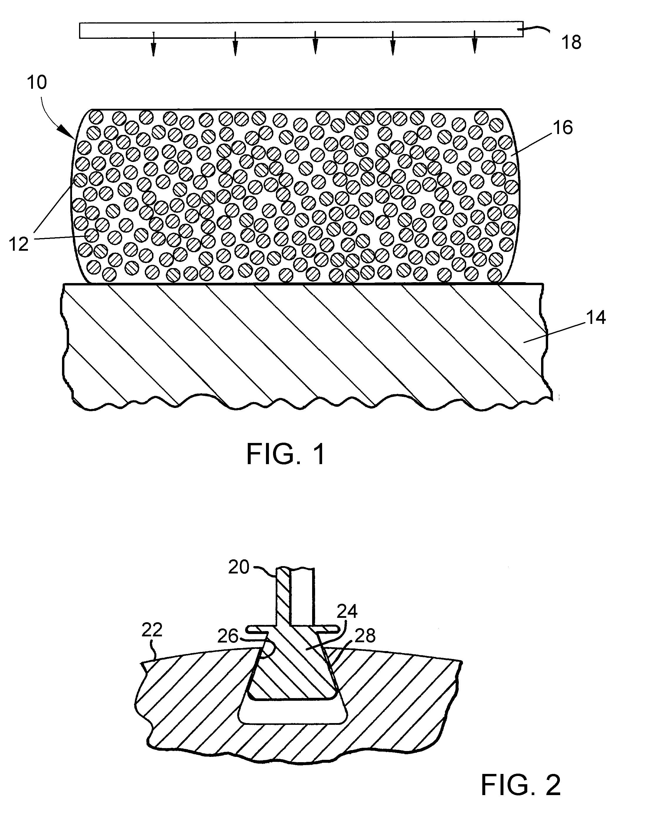 Microwave process for forming a coating