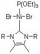 Nitrogen-heterocyclic carbene mixed nickel(ii) complexes and their applications