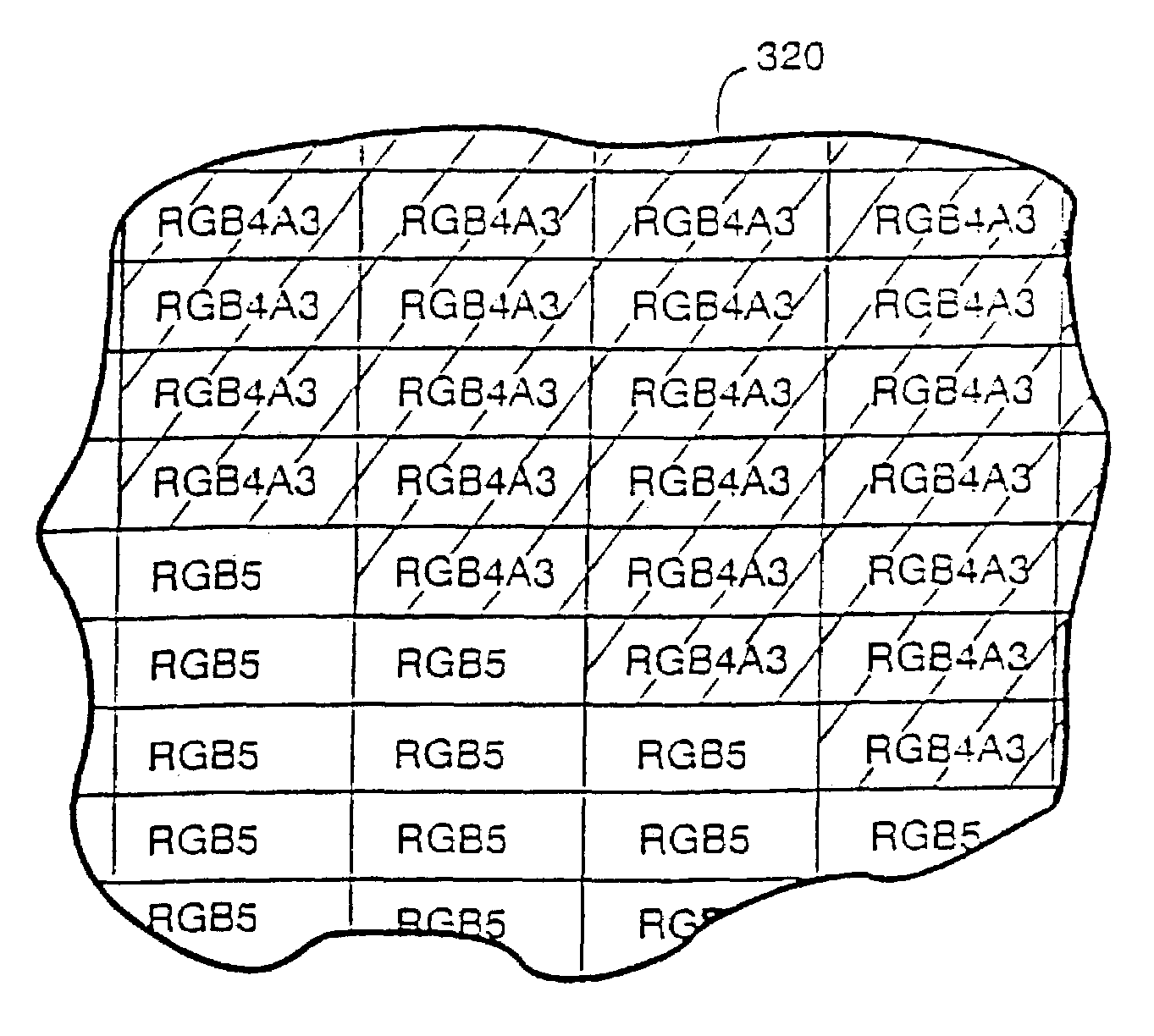 Variable bit field color encoding