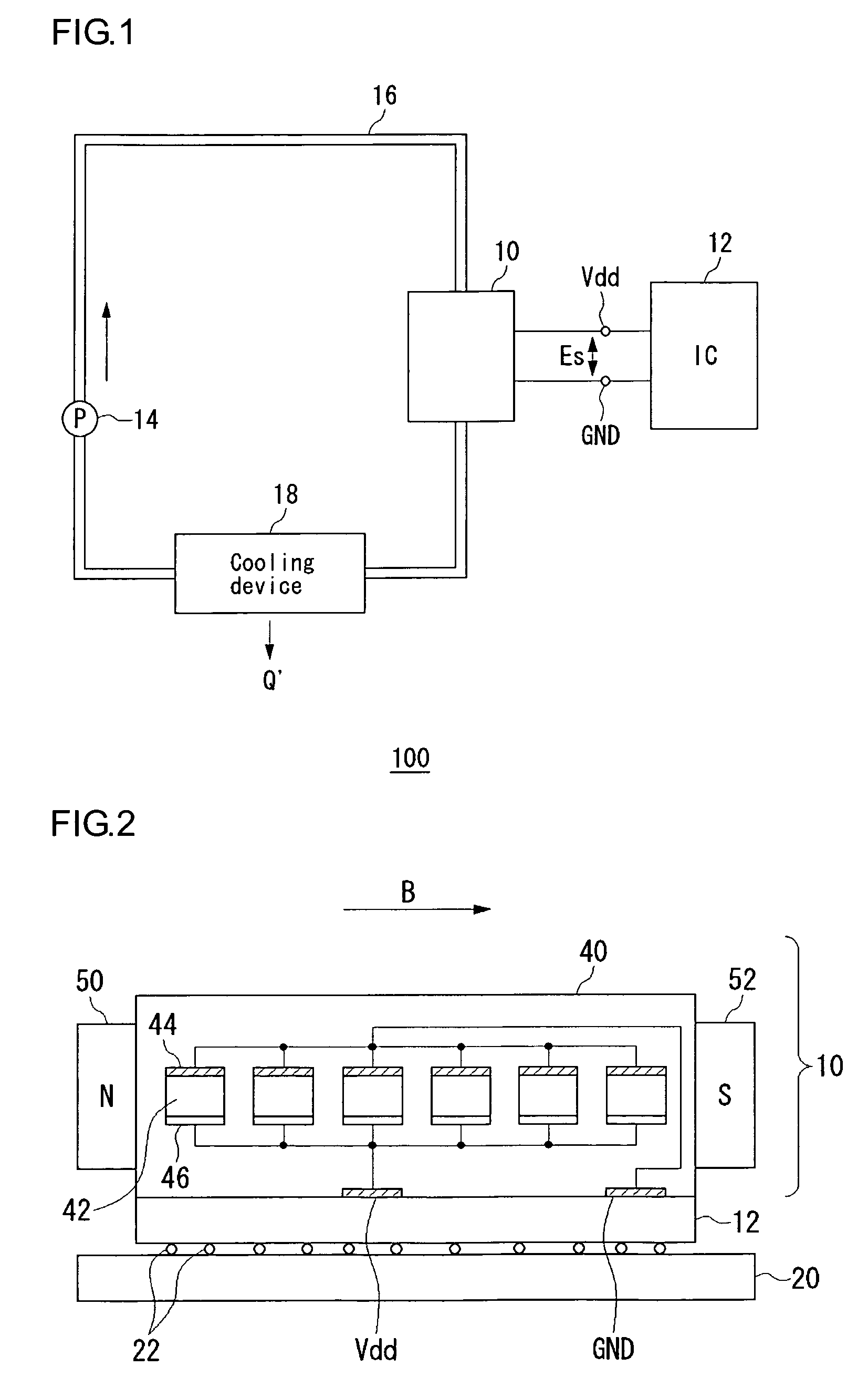 Power supply system employing conductive fluid