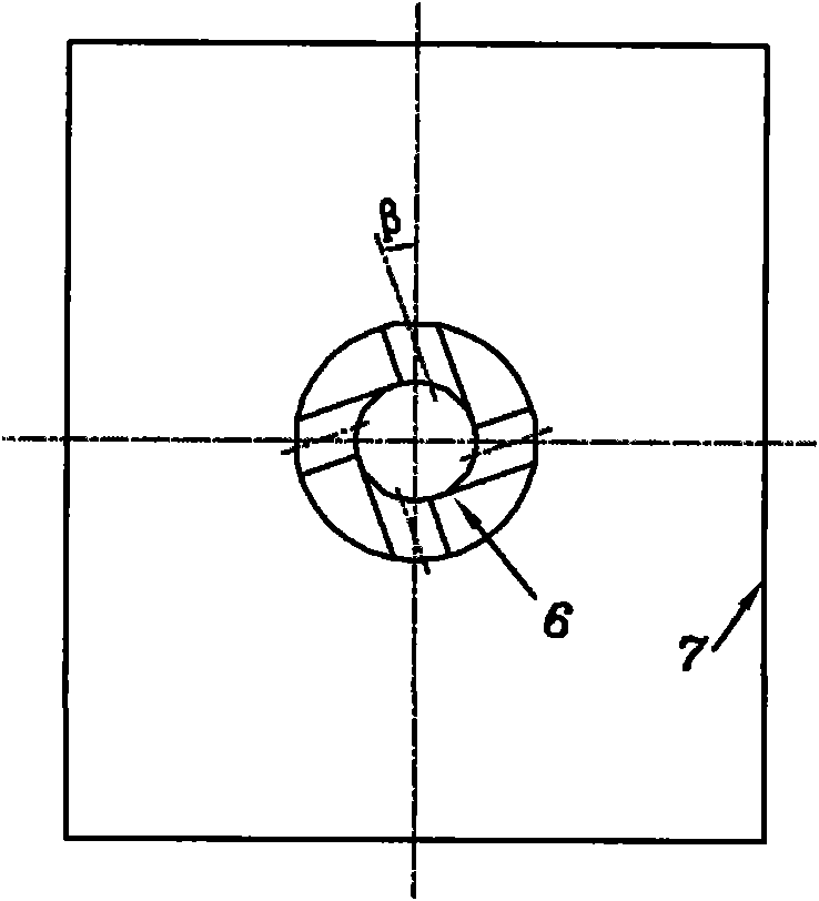 Pinwheel-shaped and tree root-shaped quarter section tangential water gap for continuous casting