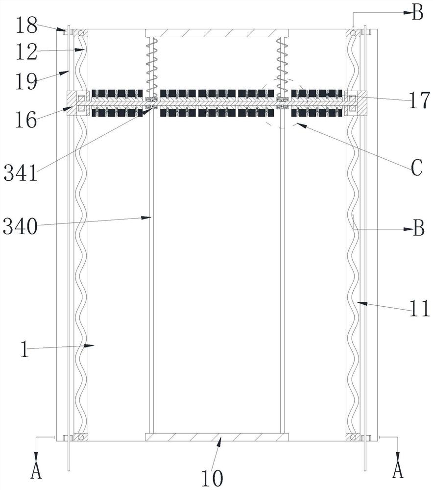 Building curtain wall stretching aluminum veneer