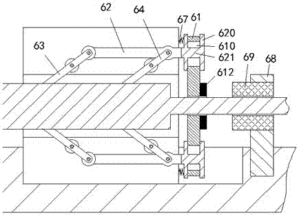 Workpiece grinding component capable of collecting fragments