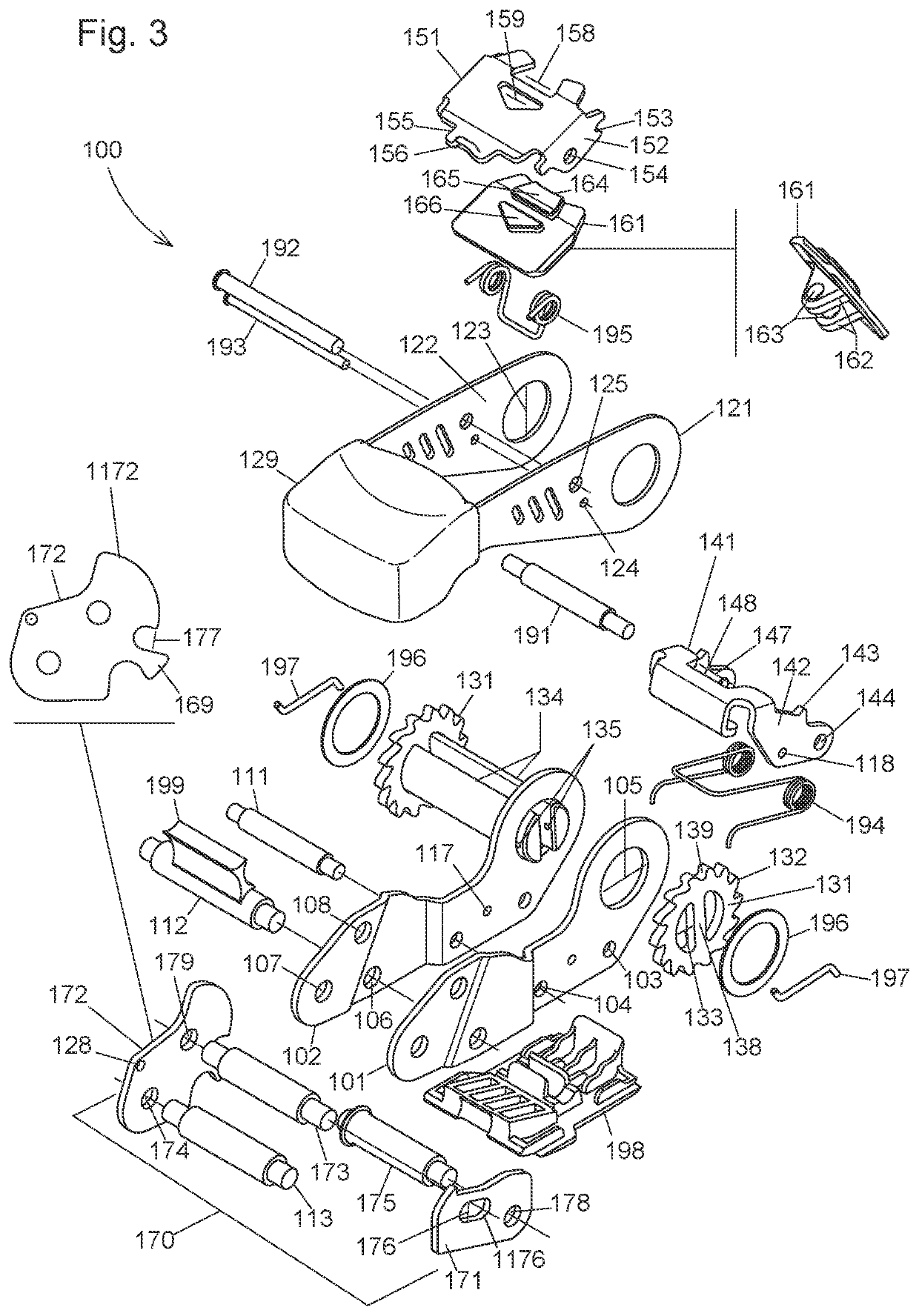 Systems and methods for an improved ratcheting device including pivoting tooth