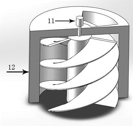 Energy saving reaction furnace with characteristics of easy reaction condition control and non-integral hollow spiral structure