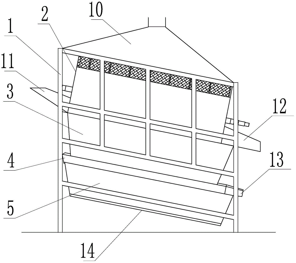 High porosity shale hollow block powder grading and sieving device