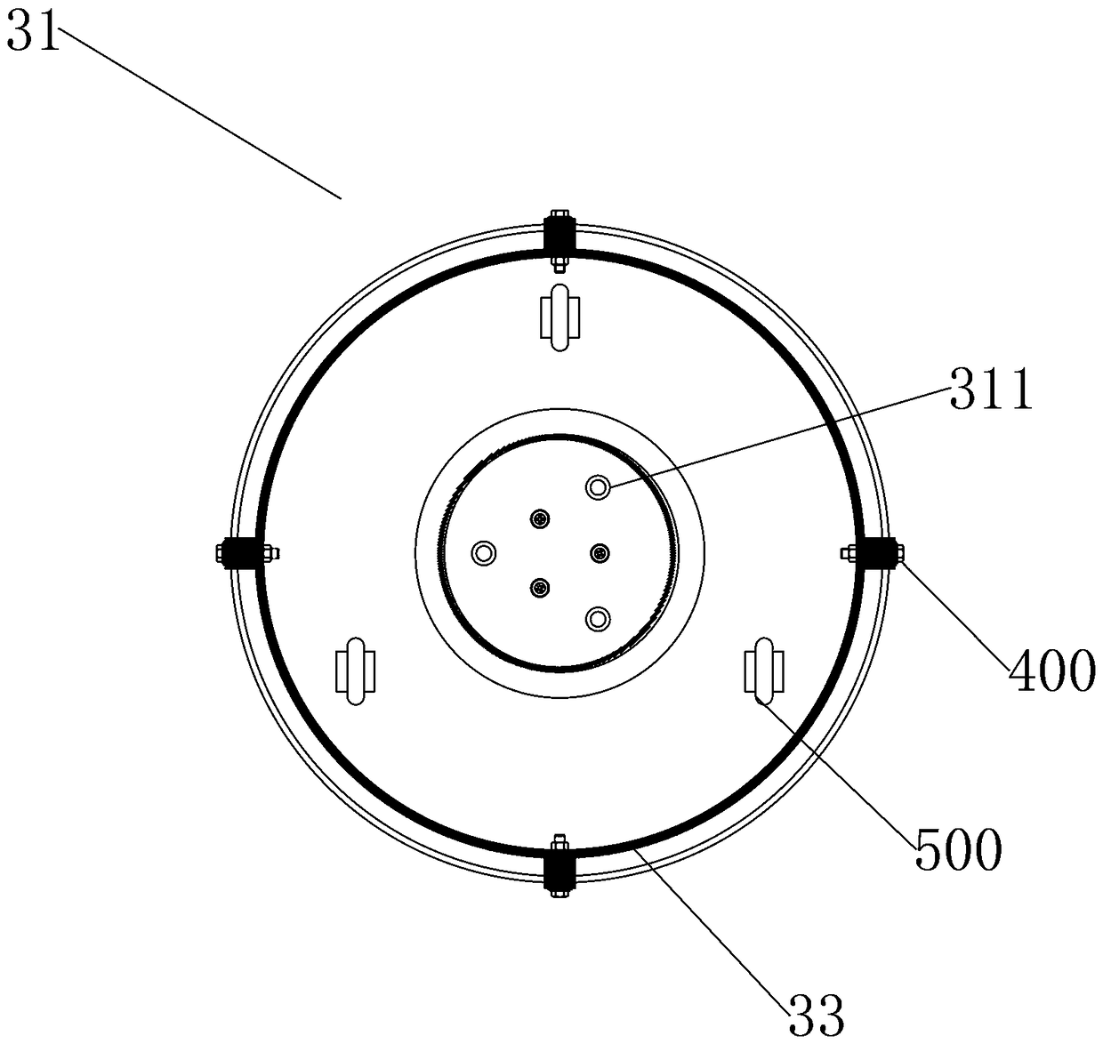 Segmented plug-in type heating rod