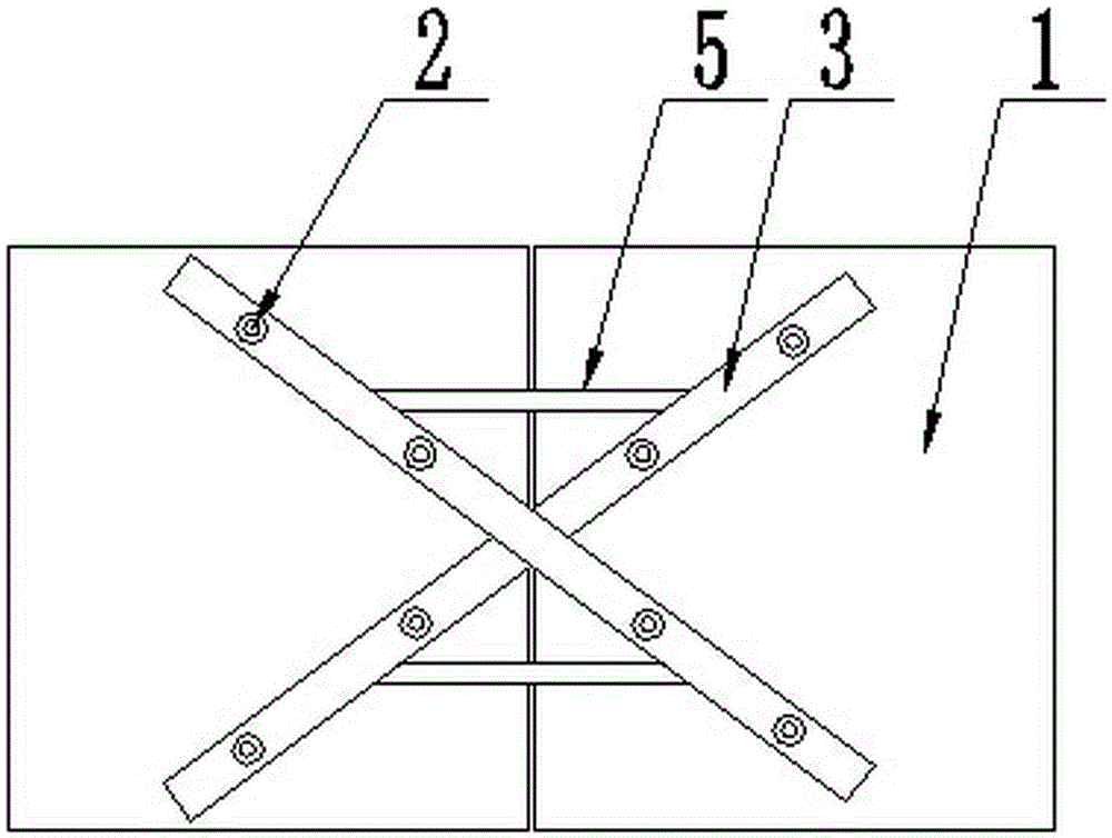 Fixed structure of glass ribs