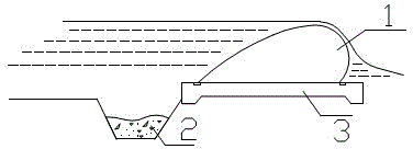 Method for assisting in fixed-point dredging of black and odorous watercourse through rubber dams