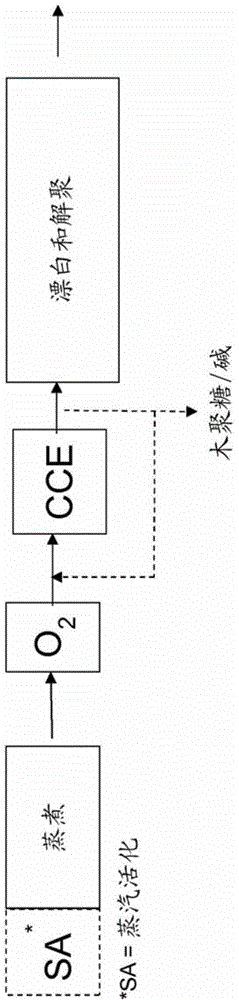 New process and a dissolving pulp manufactured by the process