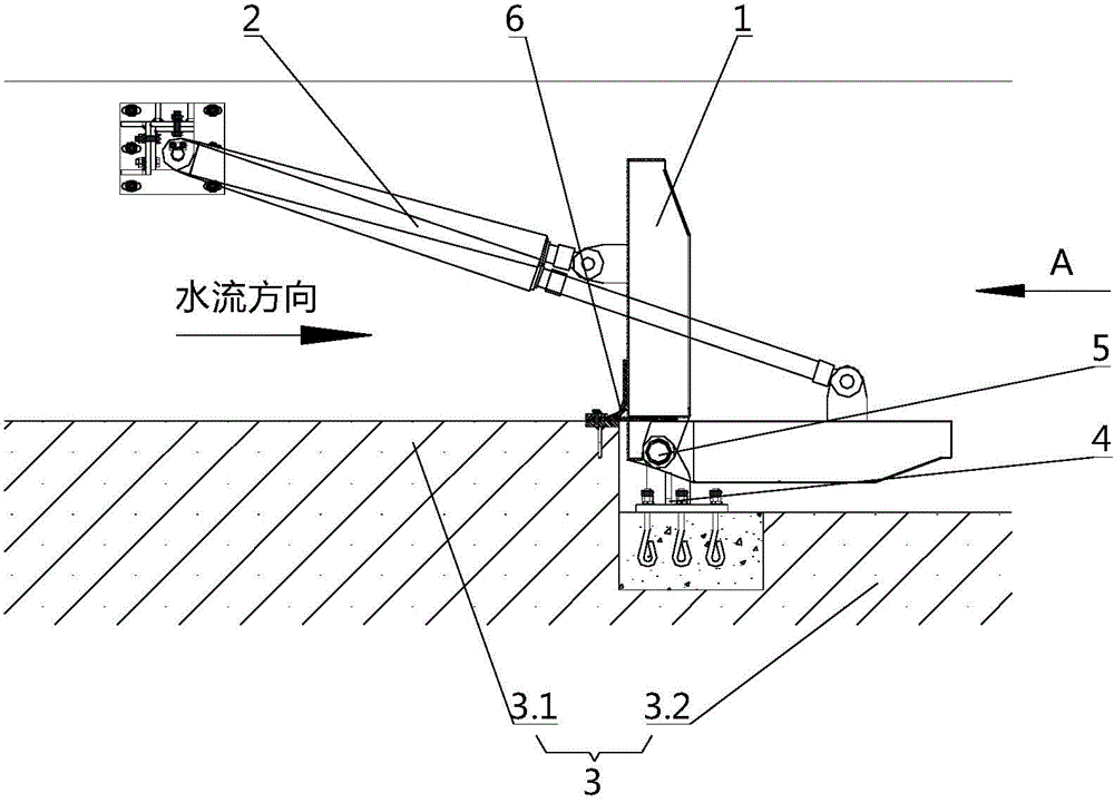 Hydraulic rotary weir gate