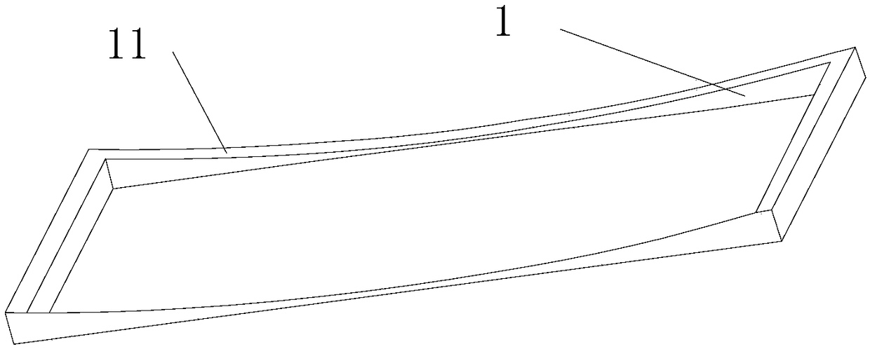 A method for full bonding of a curved screen and a flat display module and an integrated screen