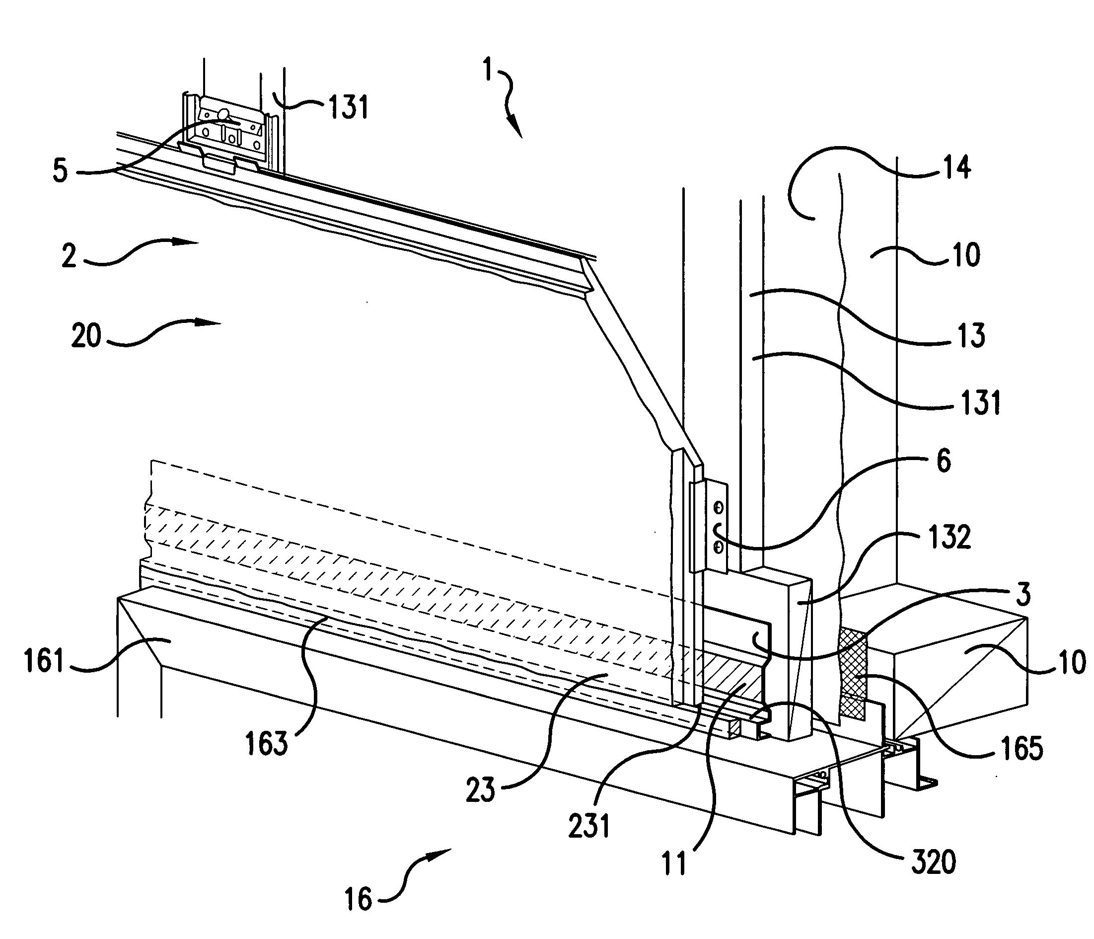 External wall constructing structure