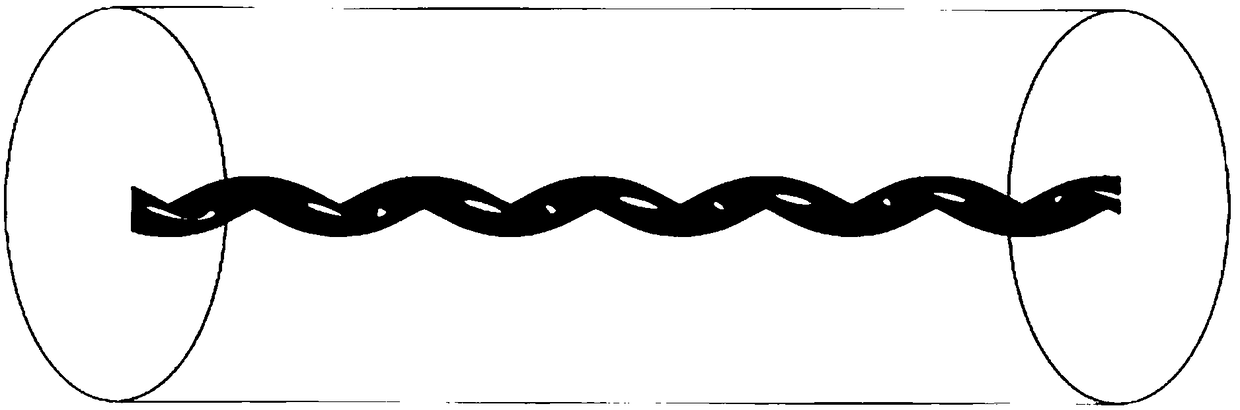 Preparation method for writing in spiral long-period fiber Bragg grating based on bilateral CO2 laser