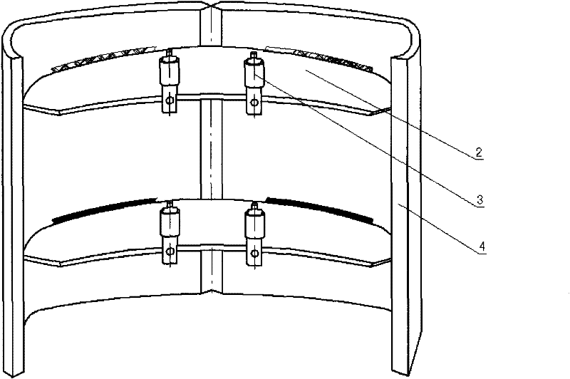 Welding deformation control aid of large-size stainless steel cylinder and welding deformation control method