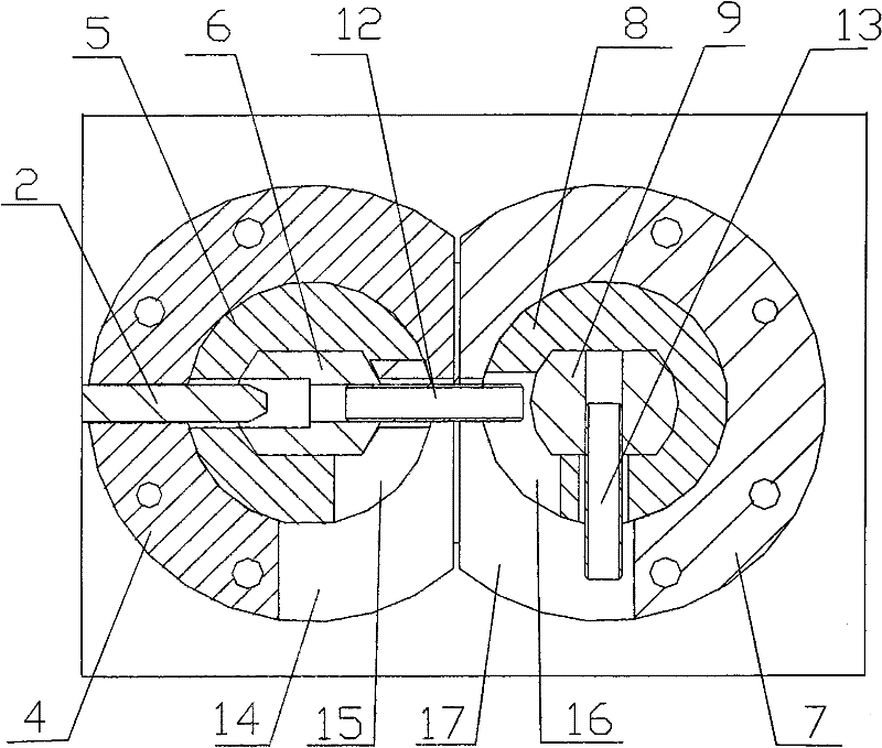 Mechanical interlocking device of disconnecting switch and grounding switch