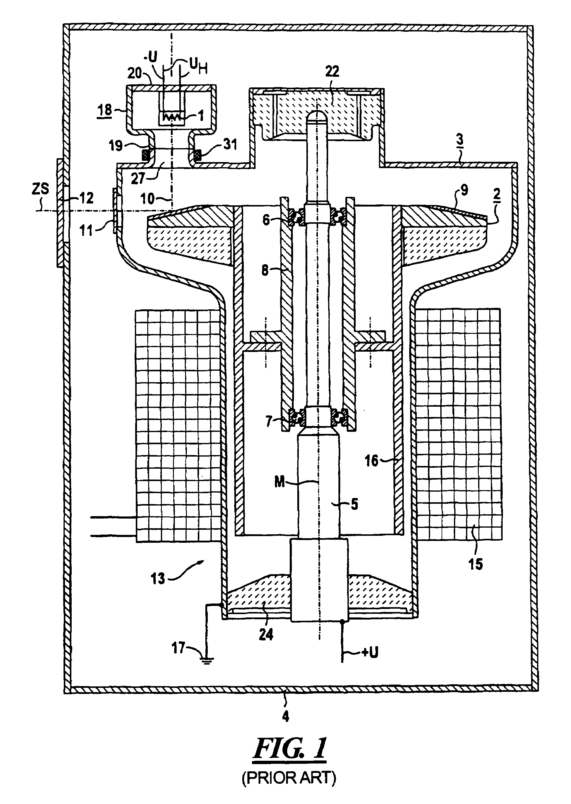 X-ray tube with housing adapted to receive and hold an electron beam deflector