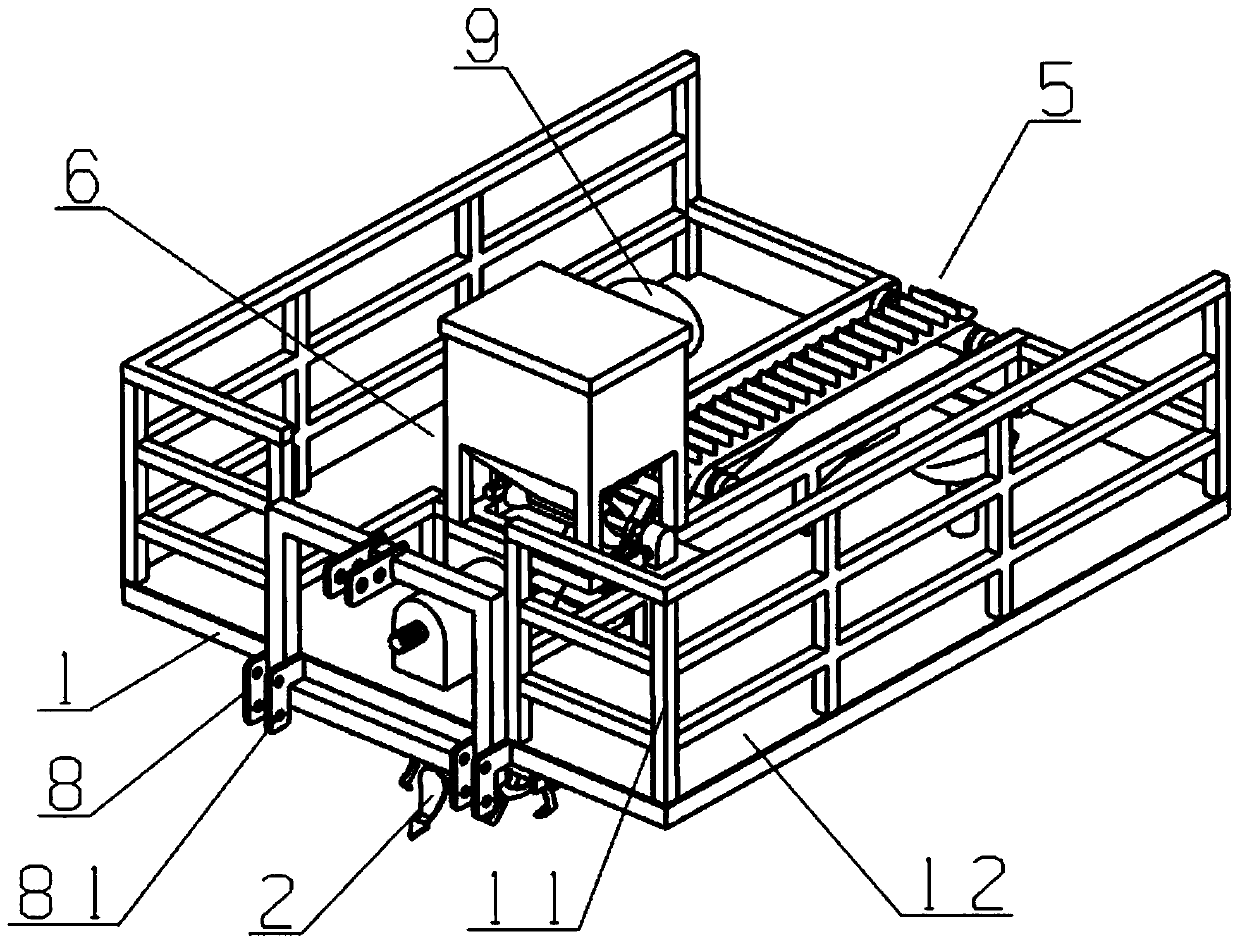 Integrated sugarcane planting machine capable of achieving soil covering uniformity