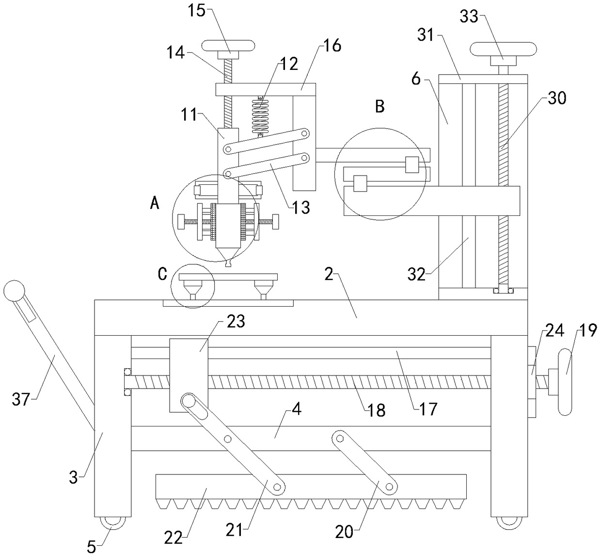 Glue dispensing device for tablet personal computer production and assembly