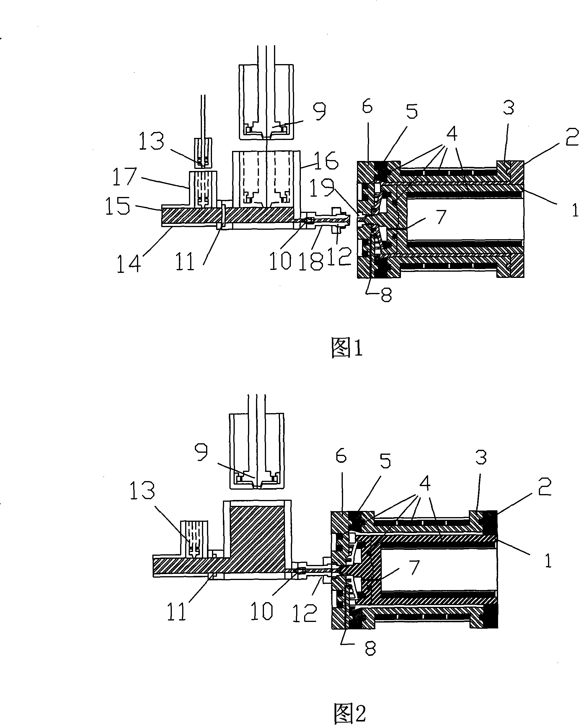 Technics for manufacturing plastic products based on ejection principle and device thereof