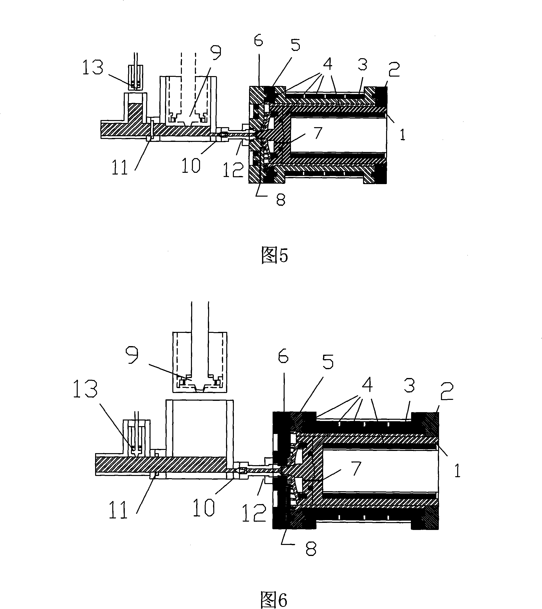 Technics for manufacturing plastic products based on ejection principle and device thereof