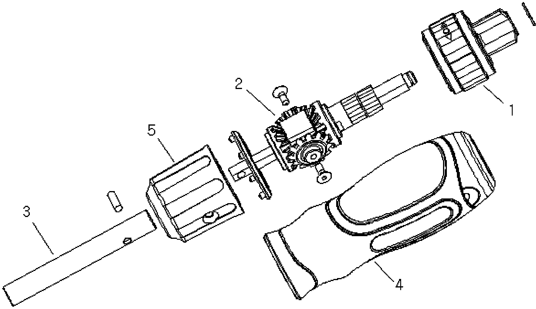 Ratchet wheel screw driver acting bidirectionally