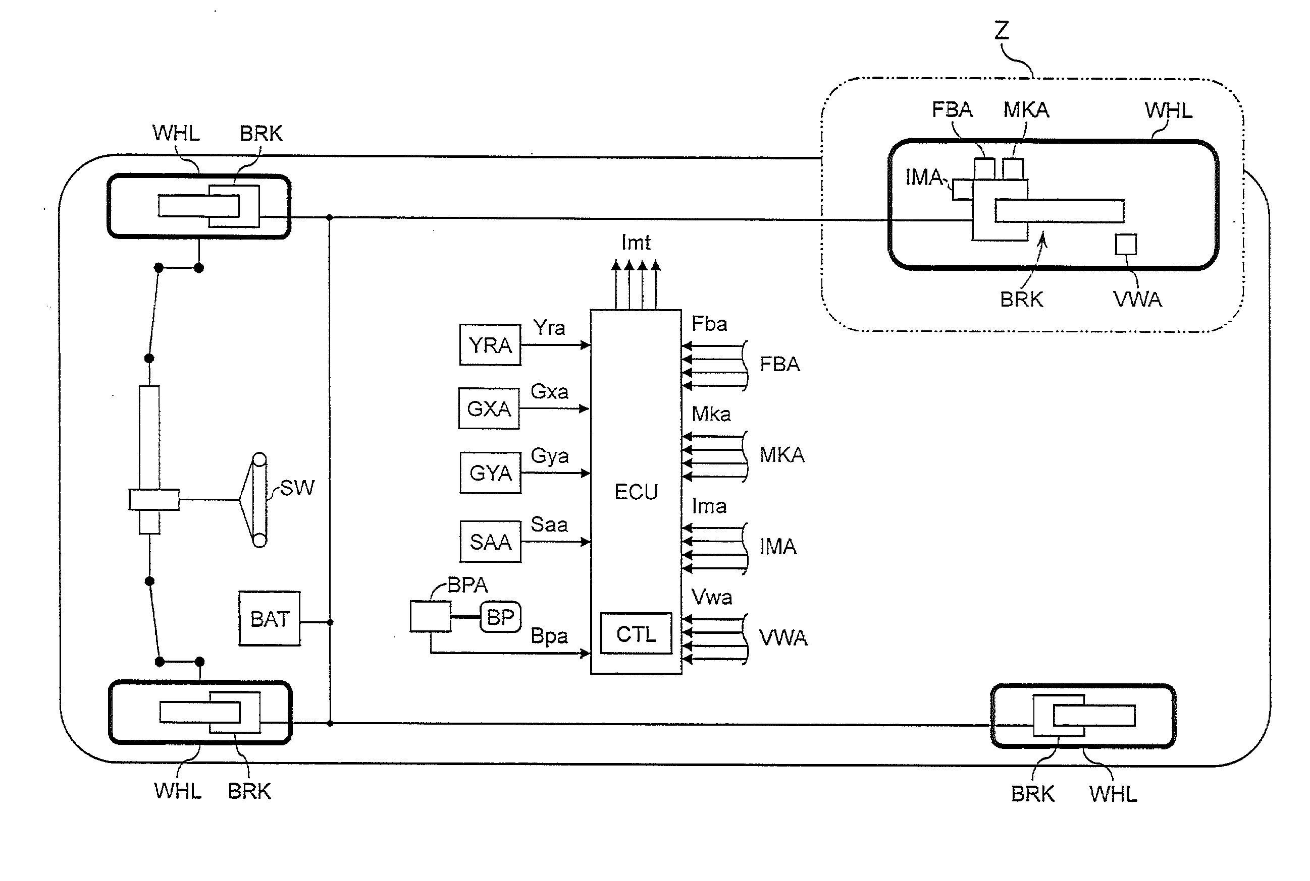 Brake control apparatus for vehicle