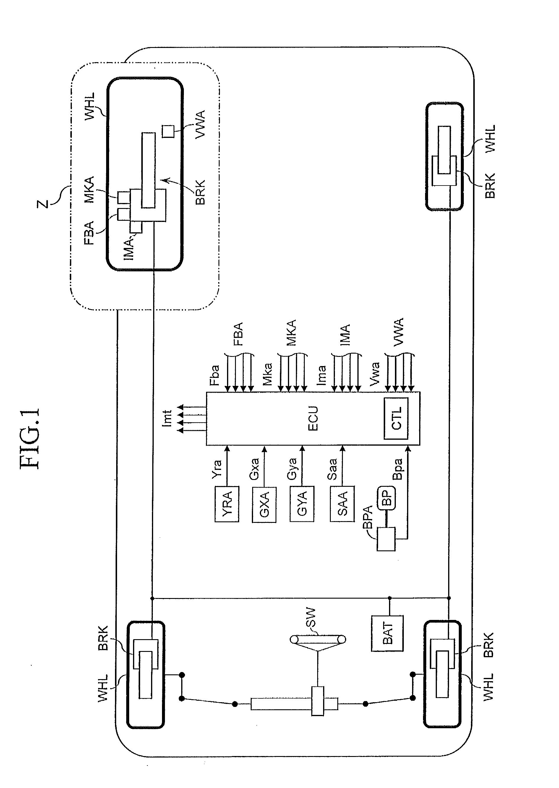 Brake control apparatus for vehicle