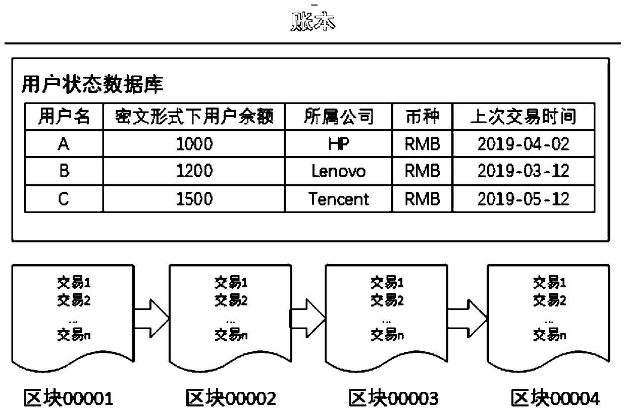 Block chain privacy protection system and method based on homomorphic encryption