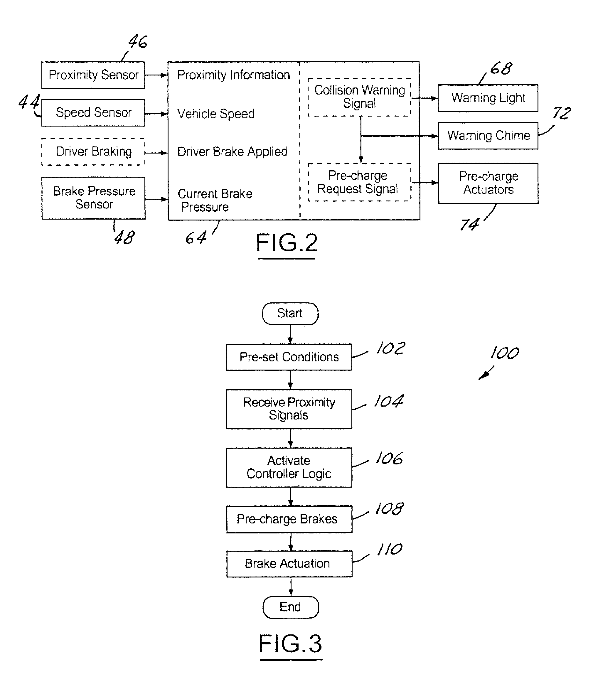 System and method for brake pre-charging