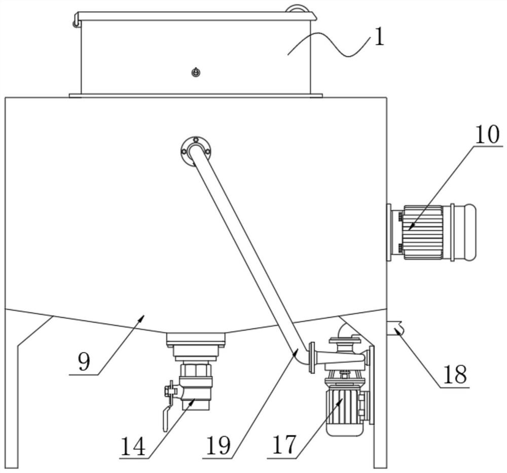 Limestone powder blanking anti-blocking dust-suppression device and limestone powder size mixing device