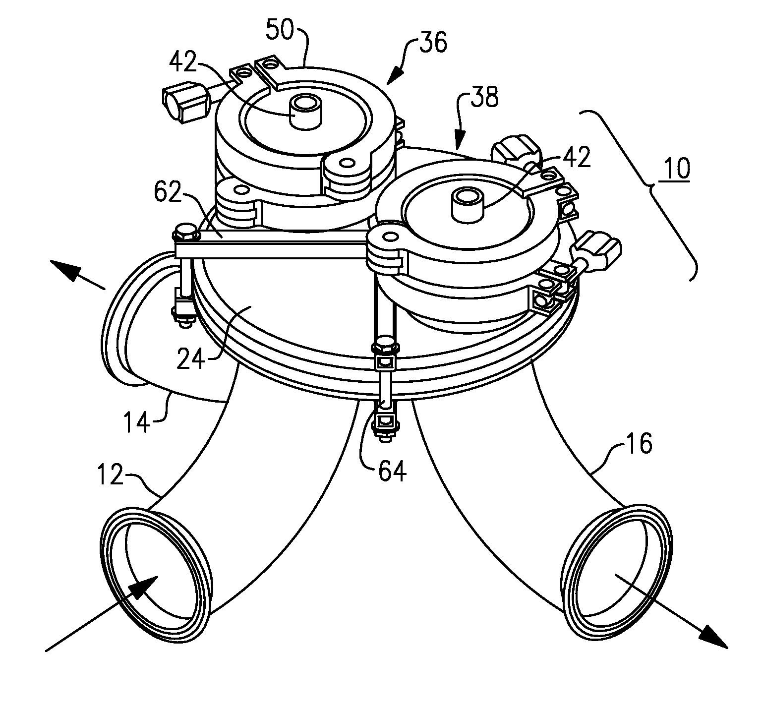 Aseptic or sanitary diaphragm valve