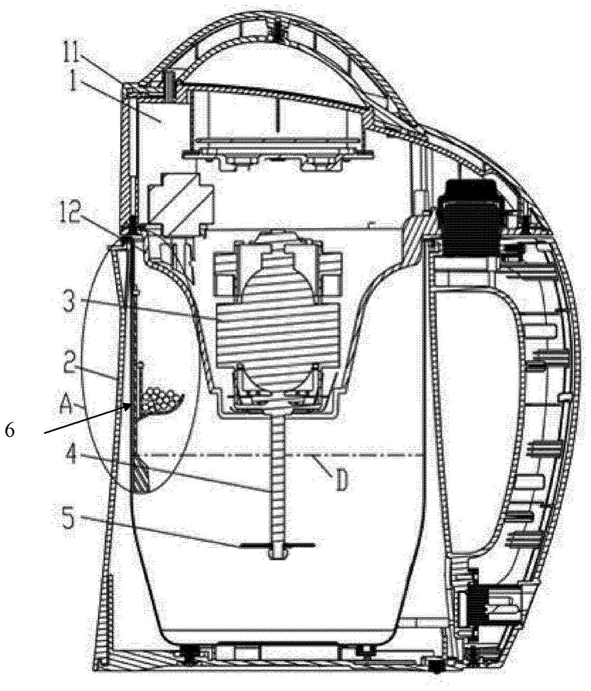 Food processor with fermentation function and manufacturing method of fermented food starch