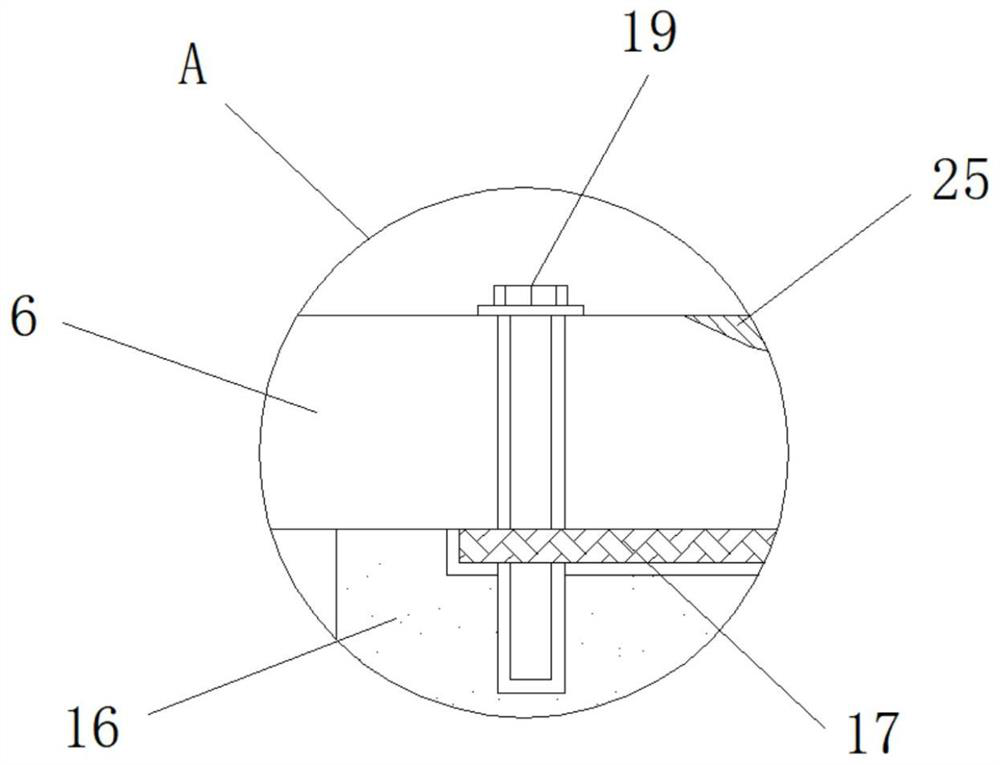 Medium-fine-particle graphite product hot-press forming device capable of improving compactness of paste