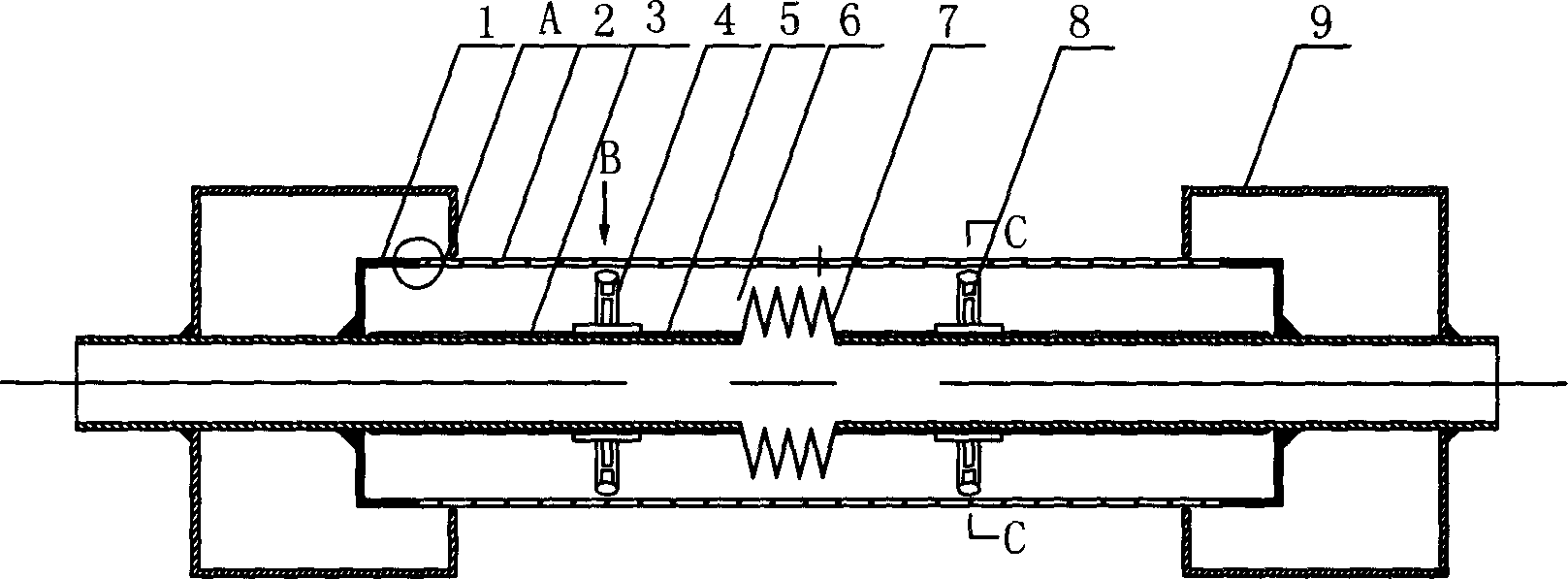 Inner-expanded-type solar vacuum heat-collecting pipe