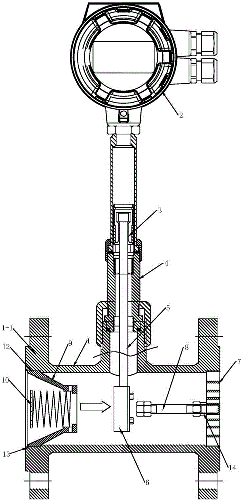 Flowmeter with buffer function