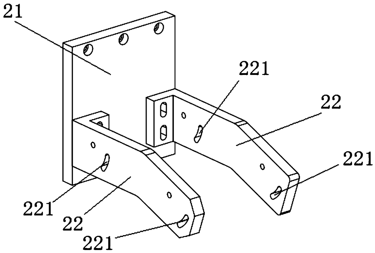 Feeding and discharging mechanical arm of stair forming grinding machine