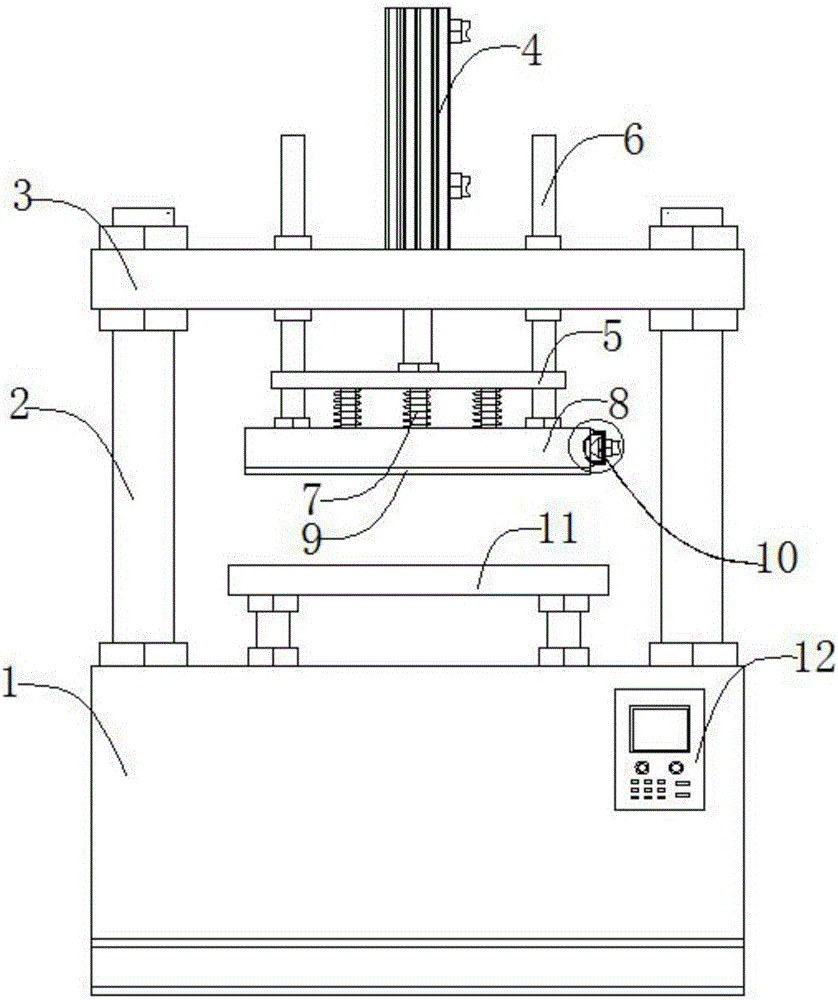 Press fitting type clothes ironing device