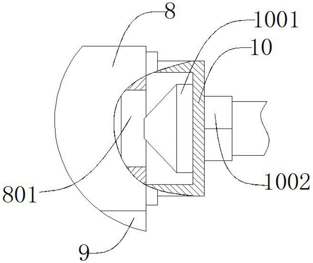 Press fitting type clothes ironing device