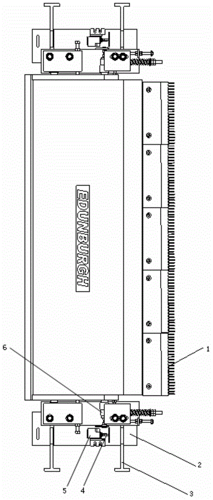 Easy-to-adjust escalator comb teeth protective device