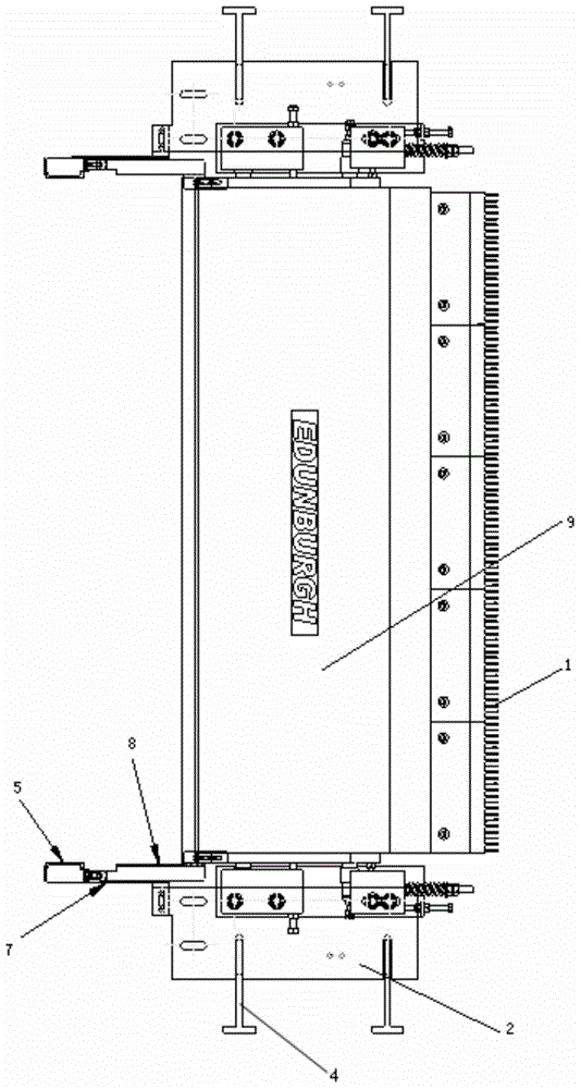 Easy-to-adjust escalator comb teeth protective device