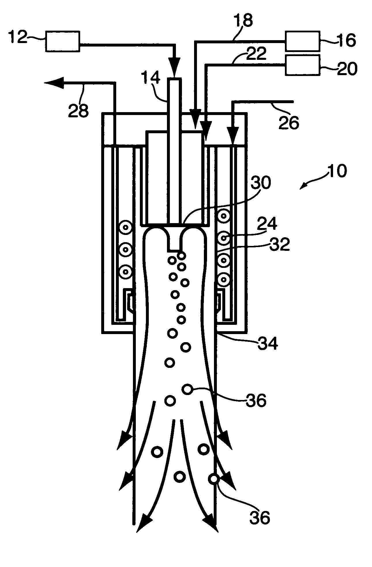 Method producing metal nanopowders by decompositon of metal carbonyl using an induction plasma torch