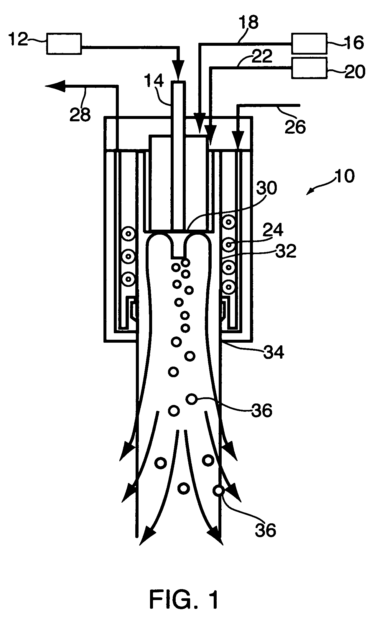 Method producing metal nanopowders by decompositon of metal carbonyl using an induction plasma torch