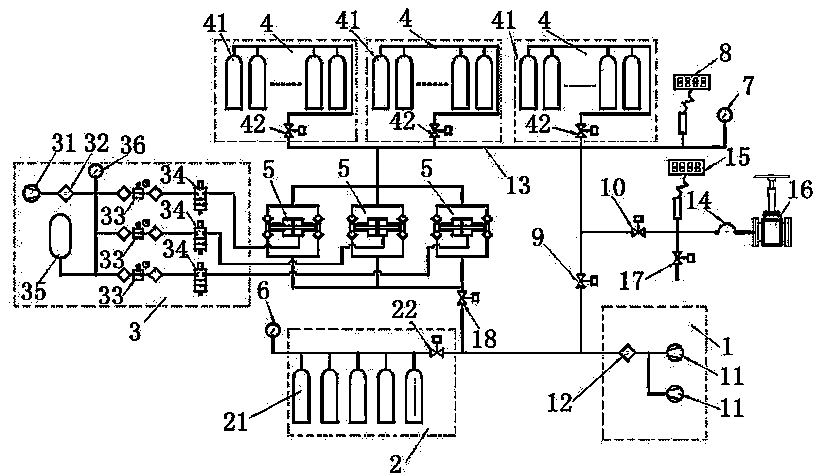 Method for detecting valve air tightness through high-flow high-voltage gas source