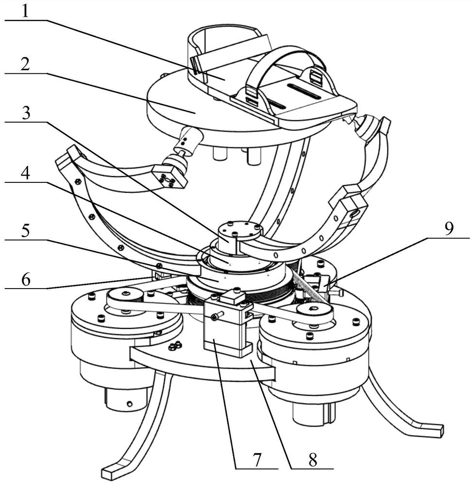 Parallel three-degree-of-freedom ankle joint rehabilitation robot