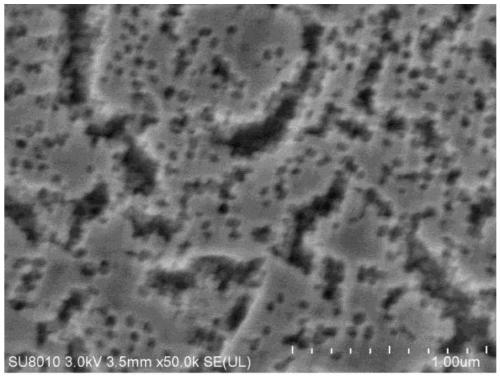 Porous SnO2 hydrogen-sensitive film and preparation and application thereof