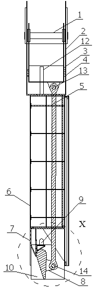 Passive gate bottom-edge device with function of automatic adjustment of water column pressure