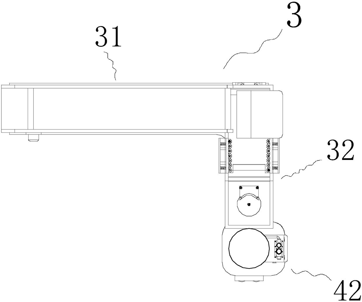 Automatic processing device for patinopecten yessoensis aquaculture