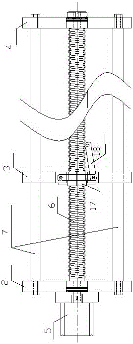 A device for straightening wire rope with split strands