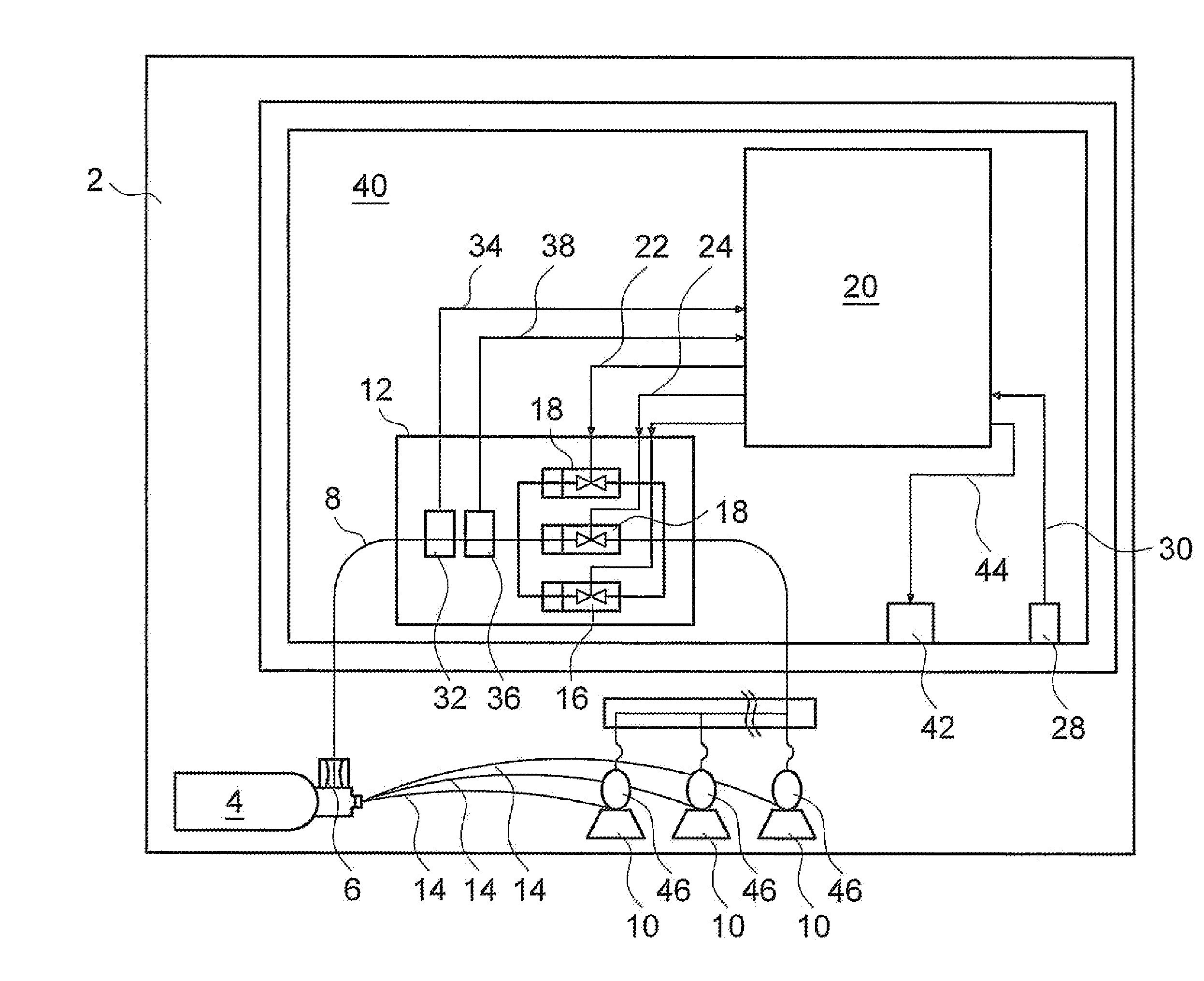 Emergency oxygen supply device